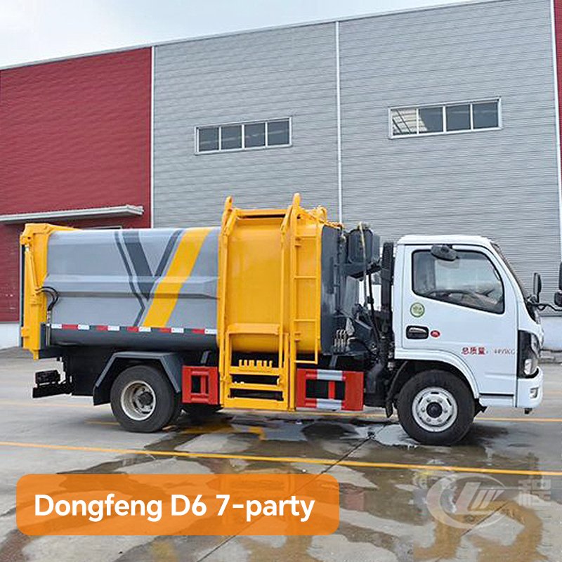 Dongfeng Blue Label D6 7-party Compressed Garbage Truck