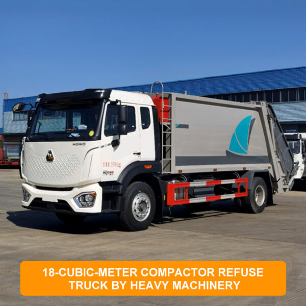 NEW 18-cubic-meter compactor refuse  truck by Heavy Machinery