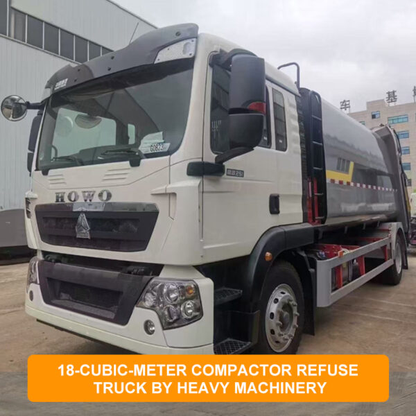 NEW 18-cubic-meter compactor refuse  truck by Heavy Machinery